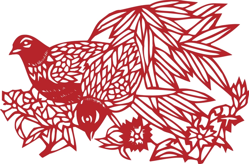 中国风传统民俗吉祥喜庆镂空剪纸窗花图案插画AI矢量PNG设计素材【270】
